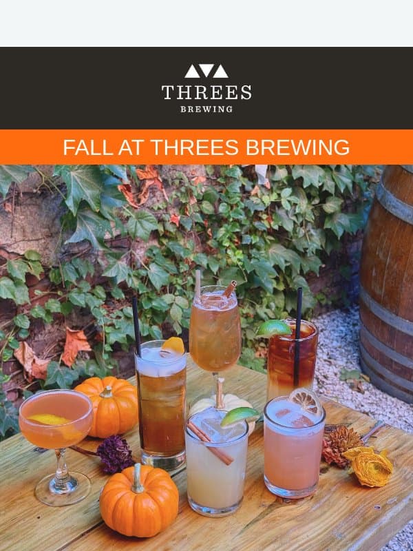 Fall Festival, Flea Market + Halloween Plans email from Threes Brewing