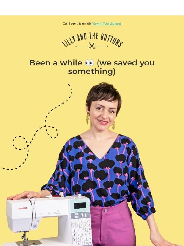 Still sewing with us? ✂️ (10% off inside) email from Tilly and the Buttons
