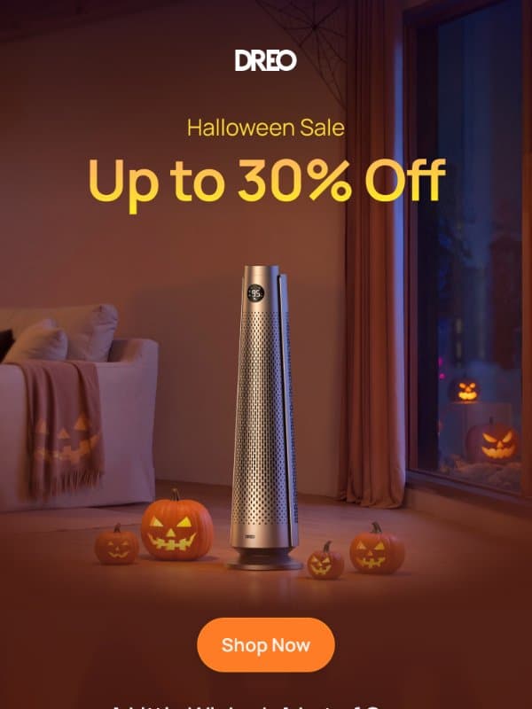 Trick, Treat, or Cozy? You decide. email from Tineco