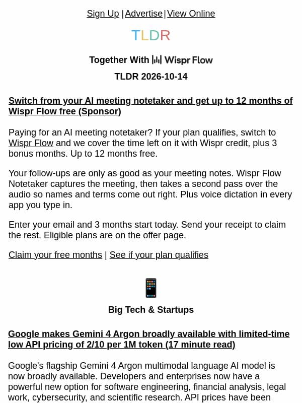 Gemini 4 π€, OpenAI spy βοΈ, Anthropic replaces git π¨βπ» email from TLDR Cybersecurity