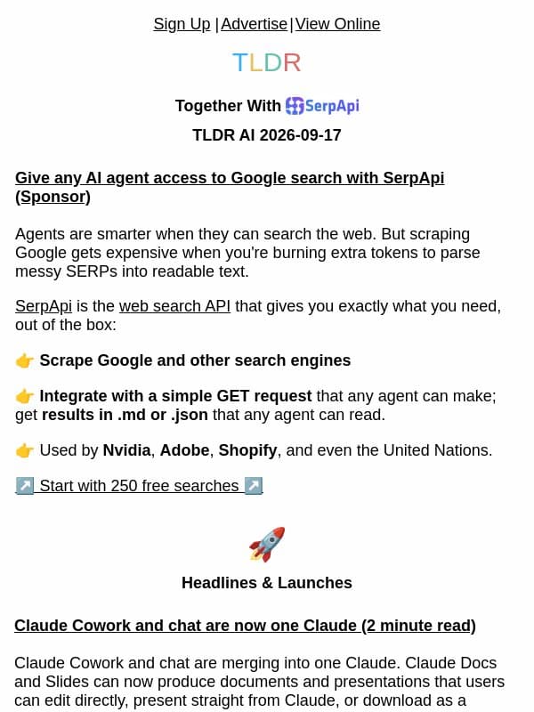 Claude + Cowork merge 🛠️, ChatGPT sponsored agents 💰, harness tax 🤖 email from TLDR Cybersecurity