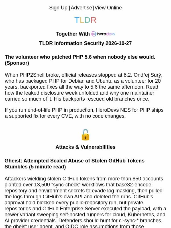 HTTP2Shell Brotli Vulnerability 🚨, PwC 590GB data theft 💼, Tailscale SSH Root Flaw 🐛 email from TLDR Cybersecurity
