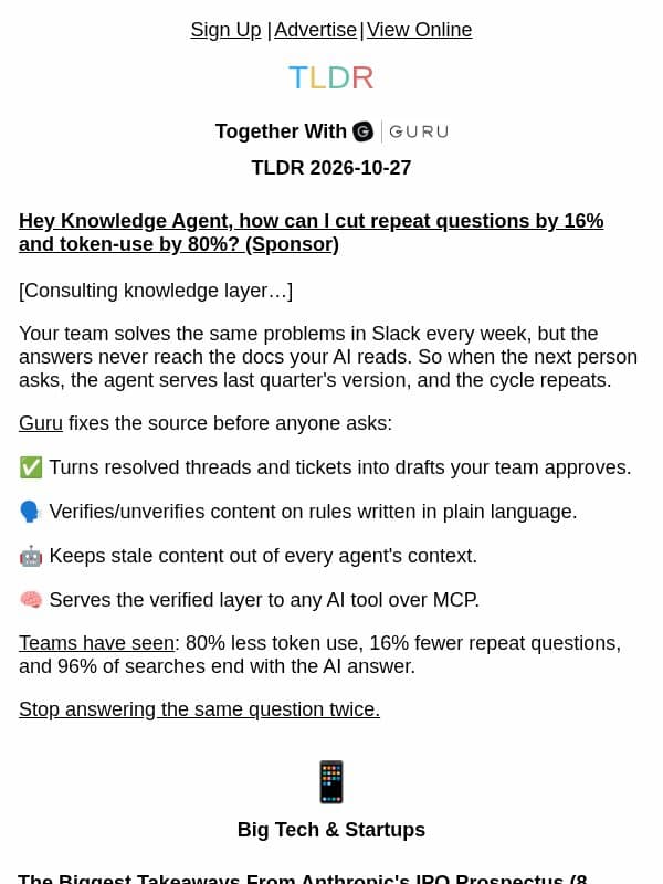 Anthropic IPO 💰, OpenAI disproves ETH 👨💻, end of the internet 🌍 email from TLDR Cybersecurity