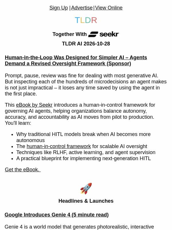 Genie 4 worlds 🌍, Frontier Code 2 👨💻, AI drug discovery 🧬 email from TLDR Cybersecurity