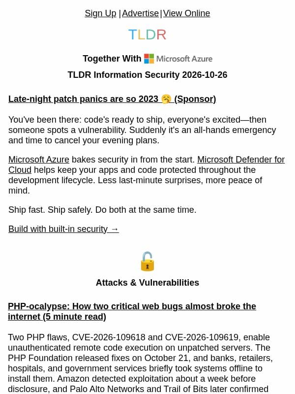 Popcorn Time botnet πΏ, AWS MCP sandbox hack βοΈ, Indian Govt using revoked eMudhra certs π email from TLDR Cybersecurity