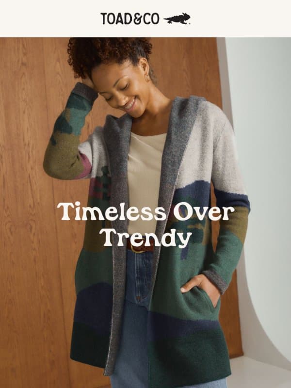 Wear The Fun One email from Toad&Co