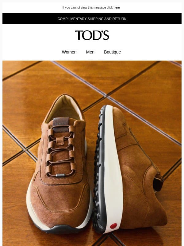 Tod’s total look email from Tod's