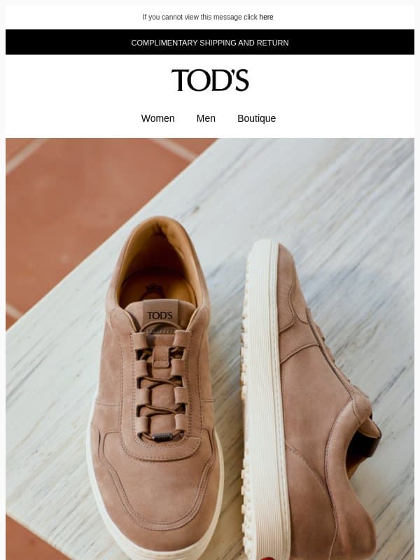 Red Dot: the new model email from Tod's
