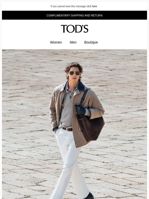 Tod's looks for Autumn email from Tod's