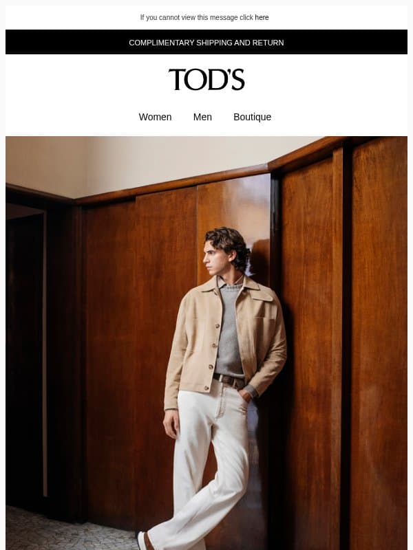 Your Tod’s must-haves email from Tod's