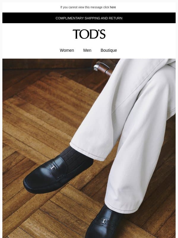 Effortless elegance: Tod's accessories email from Tod's