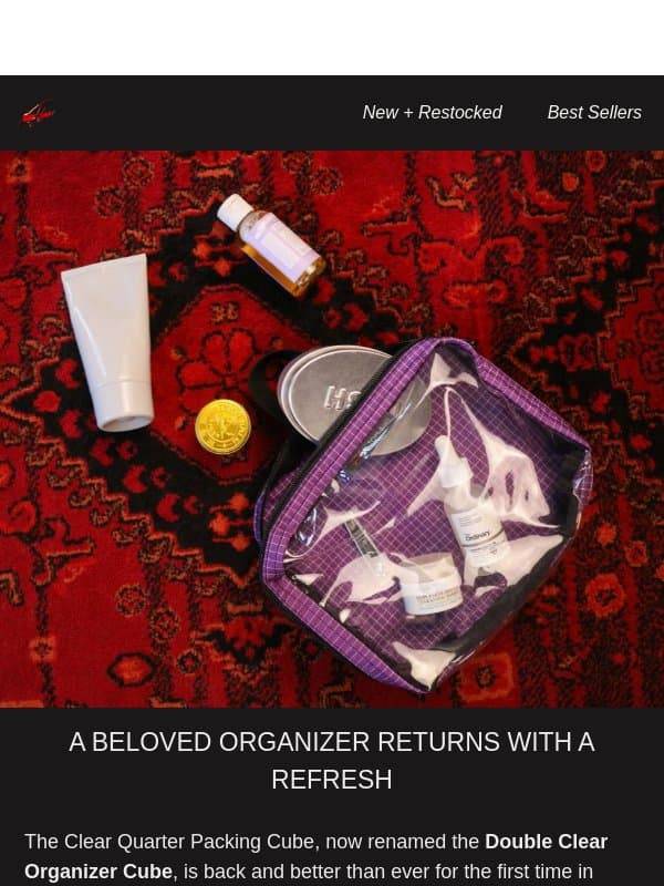 A Beloved Organizer Returns! 🍁 email from Tom Bihn