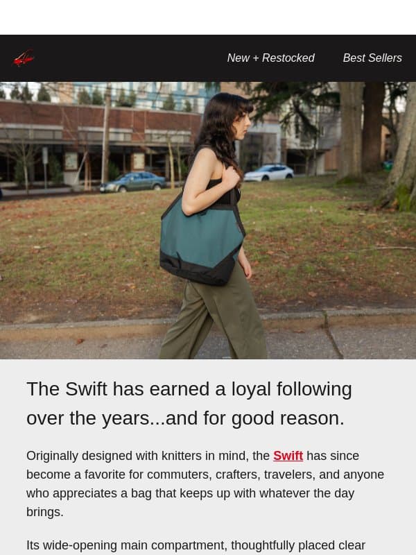 The Swift is Back in Agave! 🌟 email from Tom Bihn