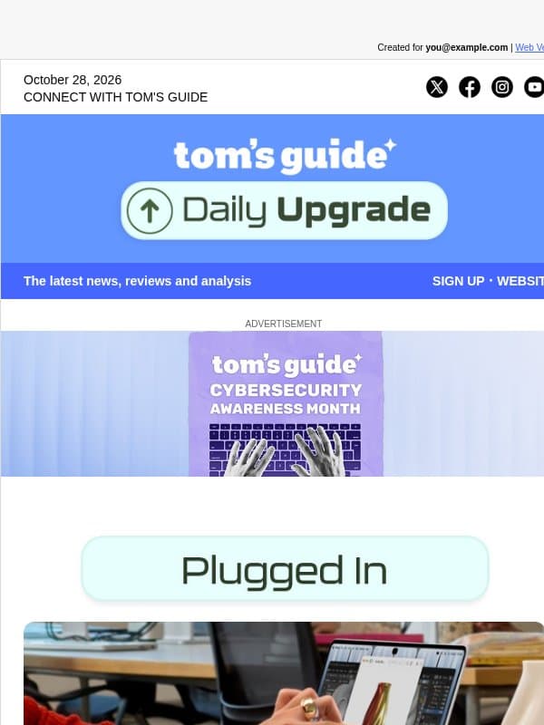 💻Touchscreen MacBook Pro Revealed: OLED with M5 Pro Chip email from Tom's Guide