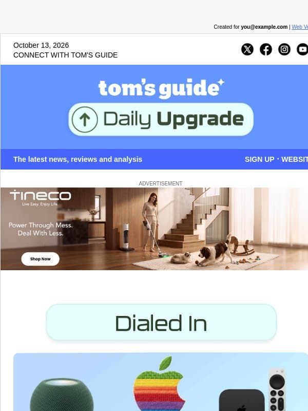 🍎 Breaking Apple News: New HomeView Just Announced email from Tom's Guide