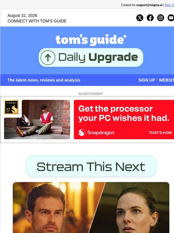 🍿 6 Must-Watch New Shows This Week on Netflix, Hulu & More email from Tom's Guide