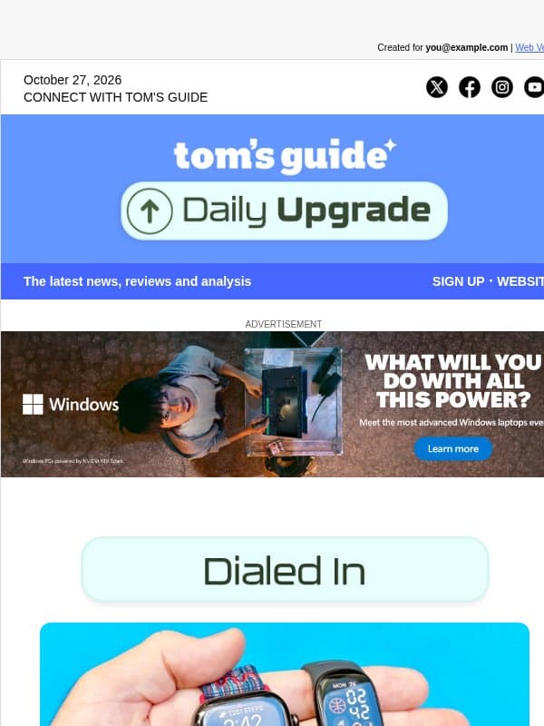 ⌚️ Fitbit Edge vs Apple Watch 12: 6,000-Step Test Results email from Tom's Guide