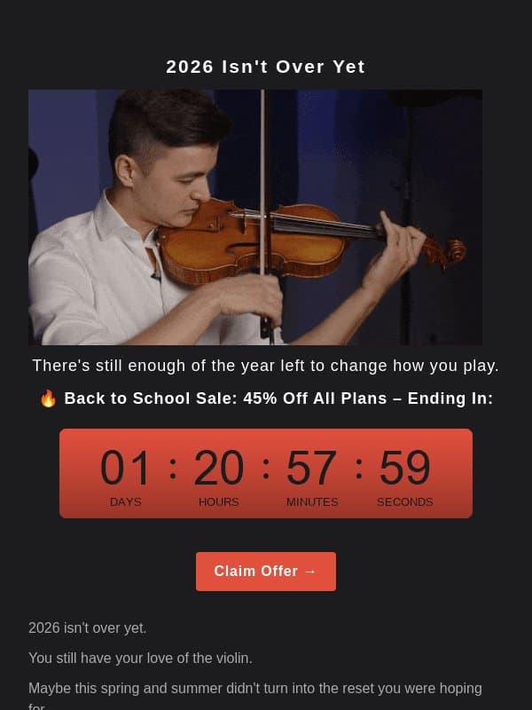 🎻 (45% Off) 2026 Isn't Over Yet email from Tonebase