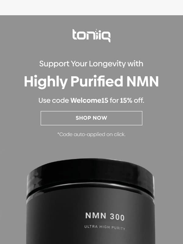 Meet Our Best-Seller ⭐ email from Toniiq
