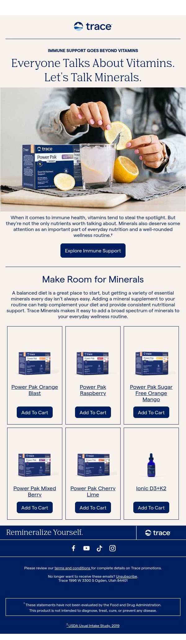 Score a new routine now with these MVPs email from Trace Minerals Research screenshot