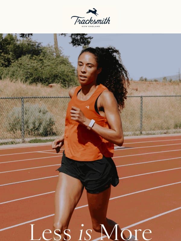Pocketless, On Purpose: Meridian Speed email from Tracksmith