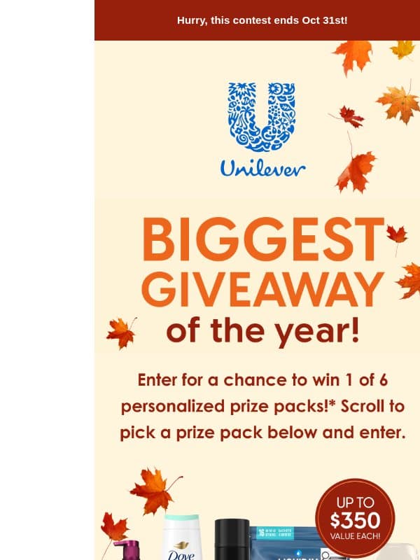 🎁 Last chance to enter for a personalized prize pack! email from TRESemme