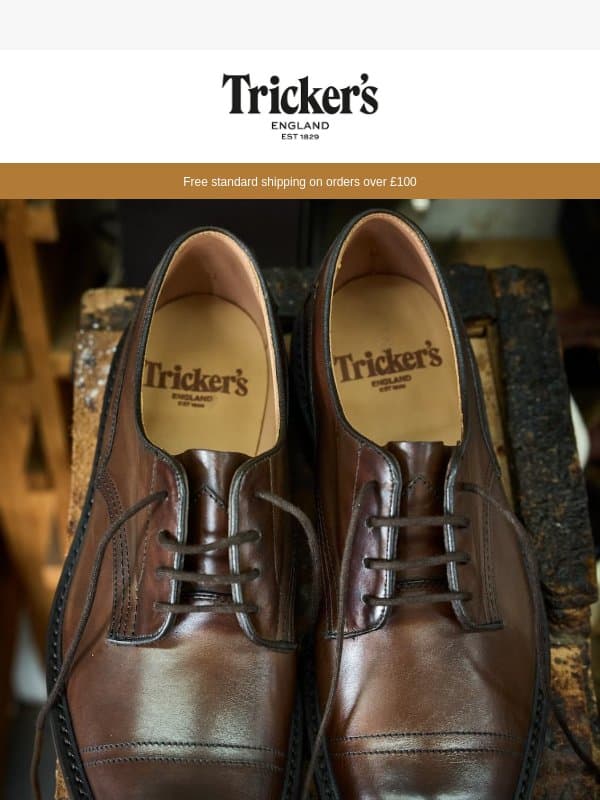 Burgundy and Coffee: The Burnished Collection email from Tricker's