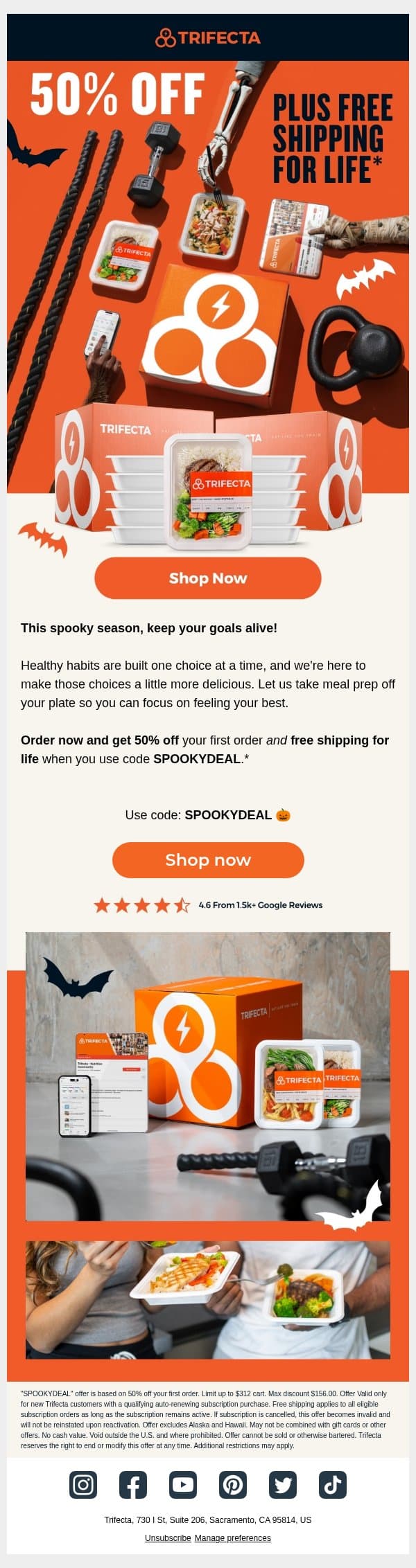 Make scary-good progress ๐ email from Trifecta Nutrition screenshot