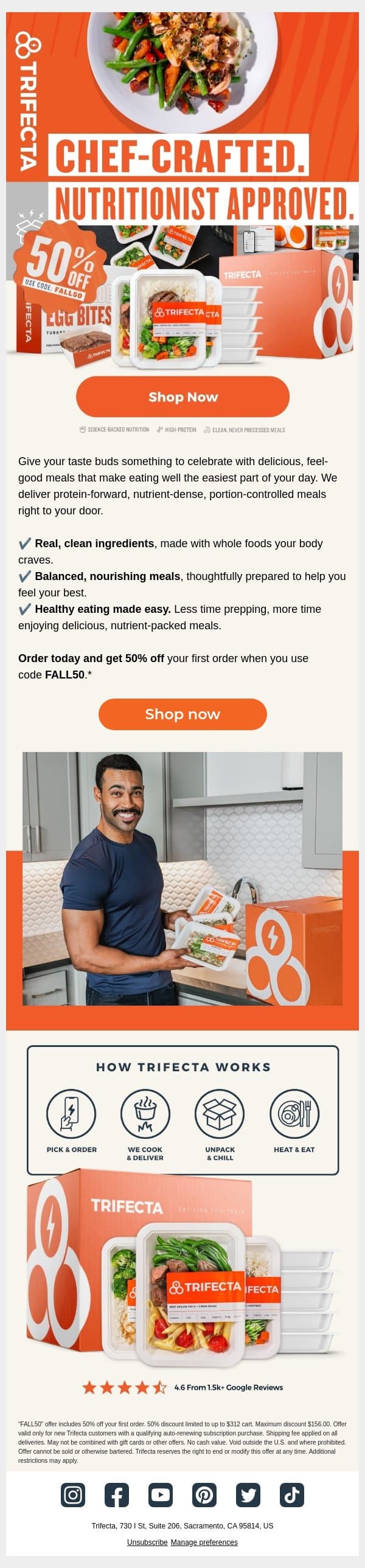 Something Delicious for Your Friday email from Trifecta Nutrition screenshot