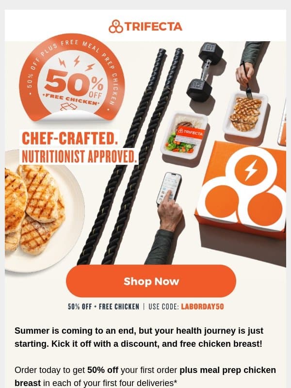 End Summer on a High Note βοΈ email from Trifecta Nutrition