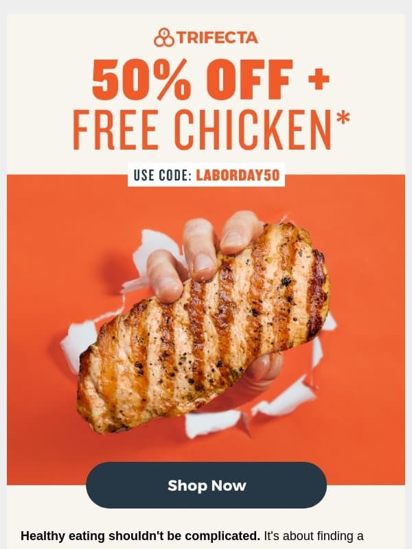 Consistency is key. Unlock this deal! email from Trifecta Nutrition