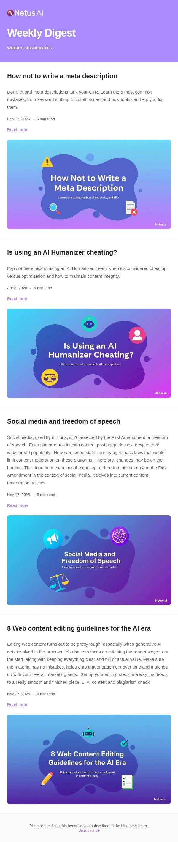 📰 Your Weekly Blog Digest – Oct 27, 2026 email from Trolly.ai screenshot