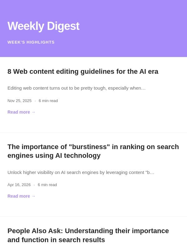 π° Your Weekly Blog Digest β Jul 7, 2026 email from Trolly.ai