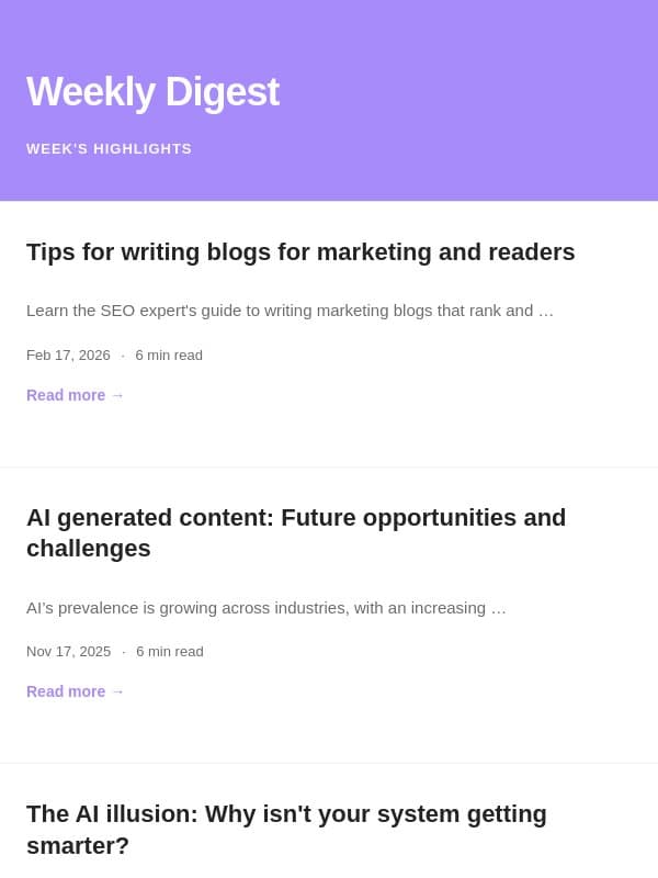 π° Your Weekly Blog Digest β Jul 28, 2026 email from Trolly.ai