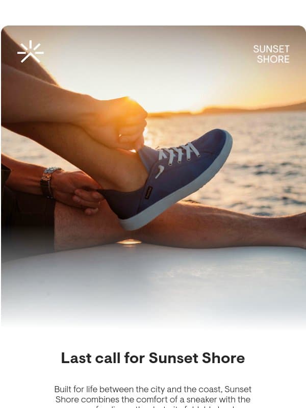 Last chance: Sunset Shore email from Tropicfeel