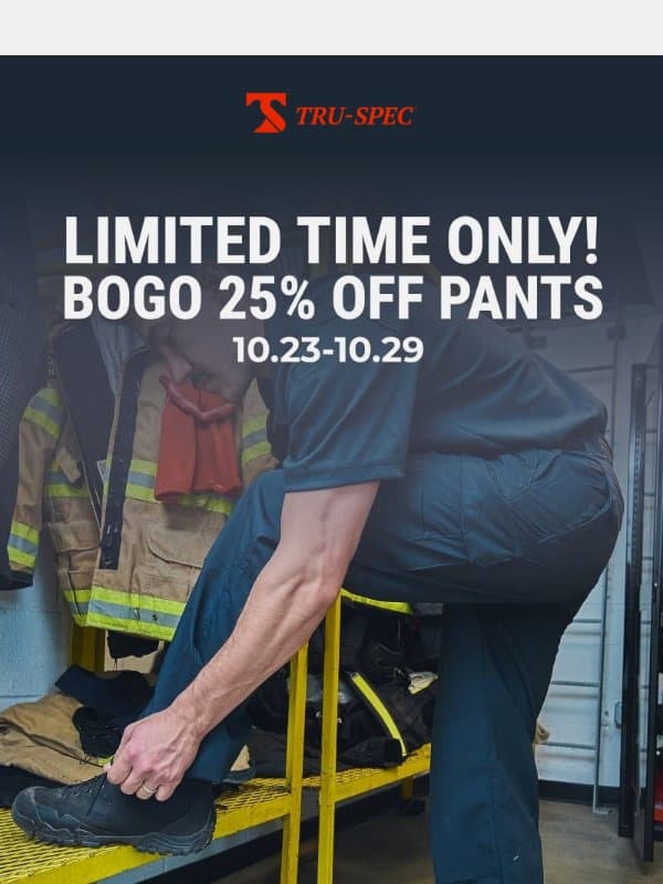 There's Still Time To Shop The Sale! email from Tru-Spec