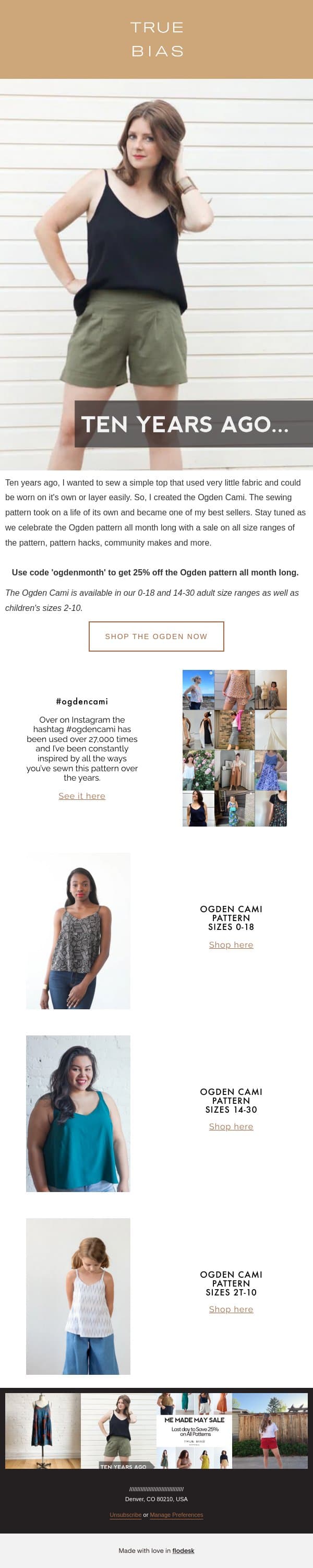 Celebrating 10 years of the Ogden! email from True Bias screenshot