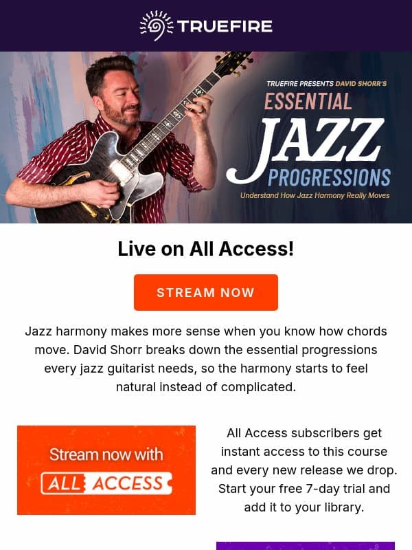 ⚡️ New Course Friday ⚡️ email from TrueFire