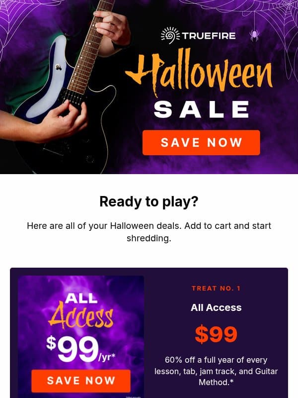 π Every Halloween Deal π email from TrueFire