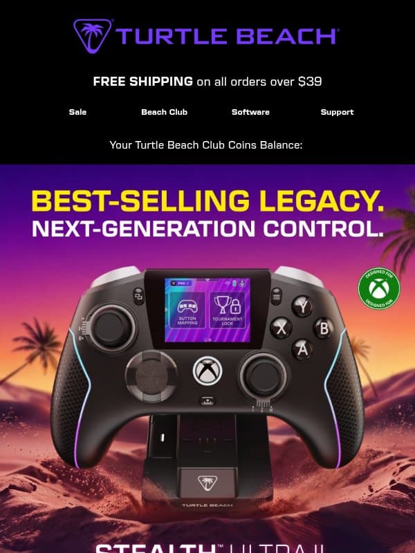 Our Best Selling Controller Meets A New Era of Control. email from Turtle Beach