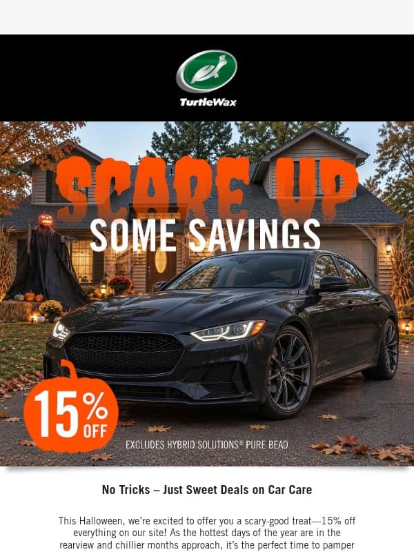 No Tricks – Just a Sweet Deal email from Turtle Wax