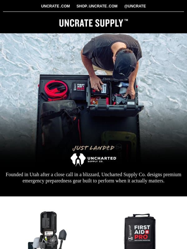 Just Landed / Uncharted Supply email from Uncrate