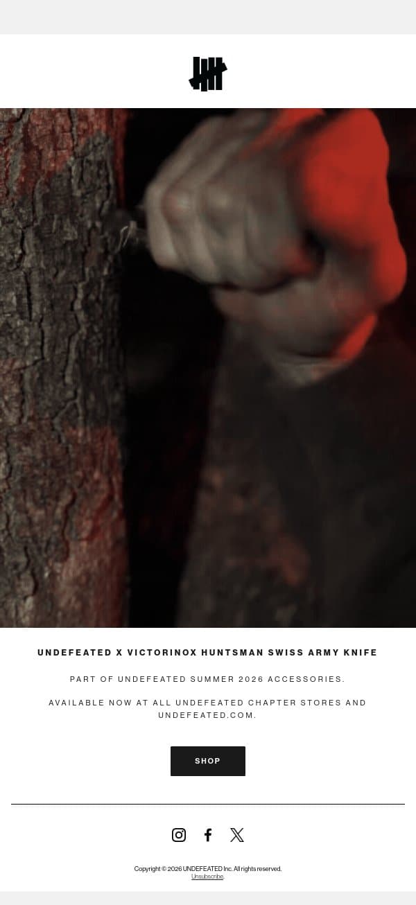 UNDEFEATED x Victorinox Huntsman Swiss Army Knife - Available Now email from Undefeated screenshot