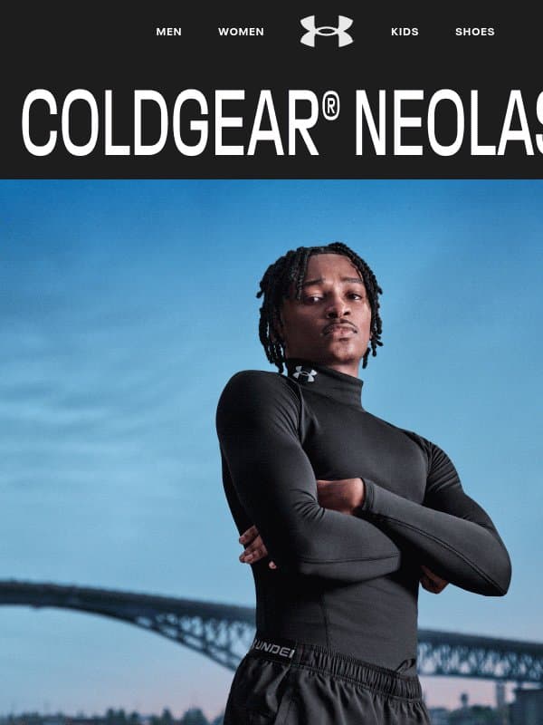 Just Dropped: ColdGear® Neolast™ 🪂 email from Under Armour