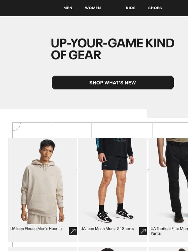 This feels like your kind of gear email from Under Armour
