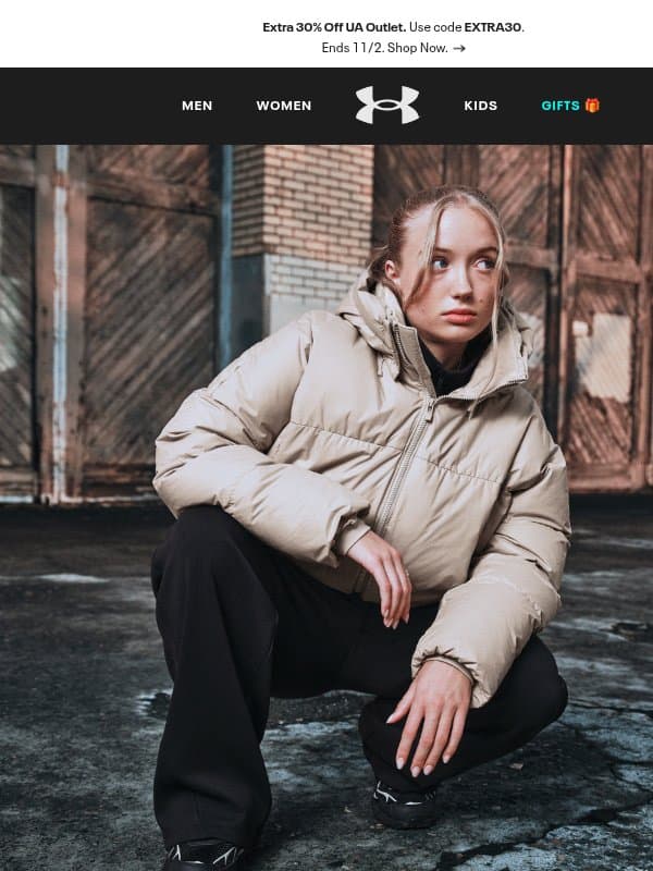 Ready to take on the weather? email from Under Armour