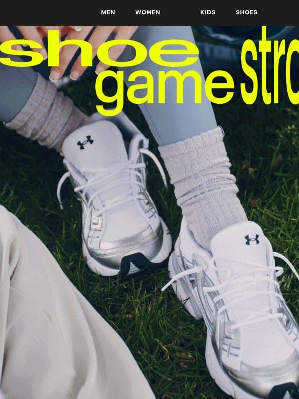 The sneaker refresh you needed email from Under Armour