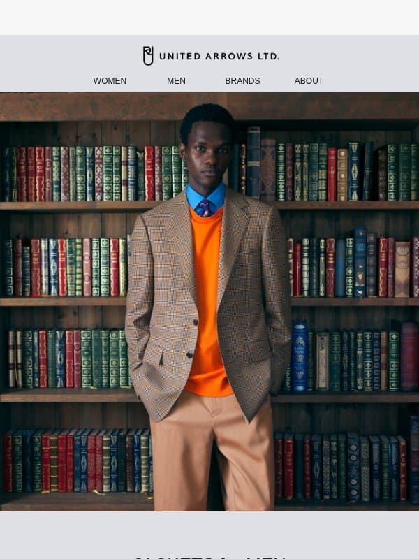 Essential Jackets, Now 15% OFF email from United Arrows Men