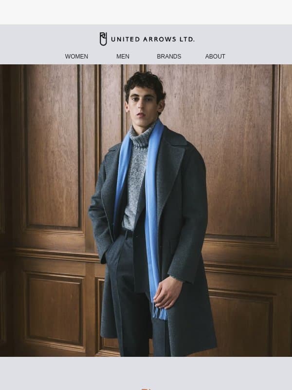 UNITED ARROWS MEN WINTER 2026 email from United Arrows Men
