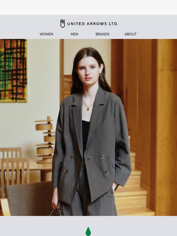 green label relaxing WOMEN AUTUMN 2026 email from United Arrows Men